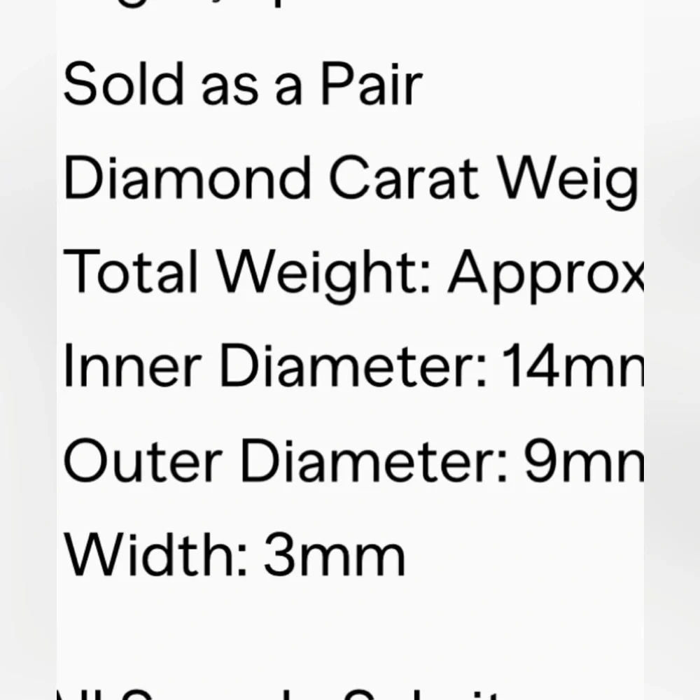 Brand New Diamond Huggies by Zoe Lev - Picture 6 of 6